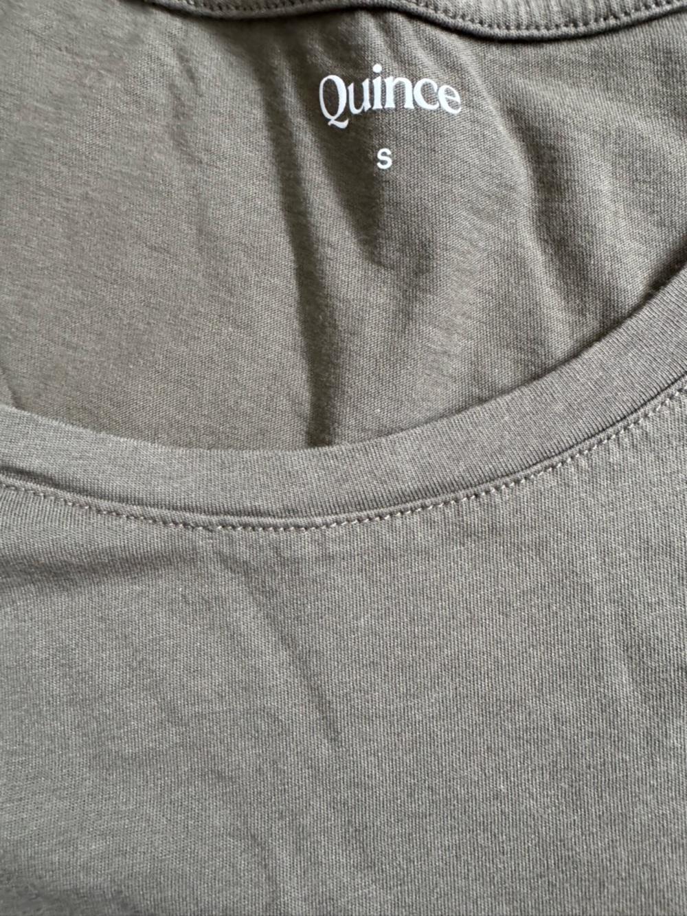 Women's, Set of 2 - Quince Cotton Modal Scoop Neck Tee, Size S  - Navy and Olive - Picture 8 of 8